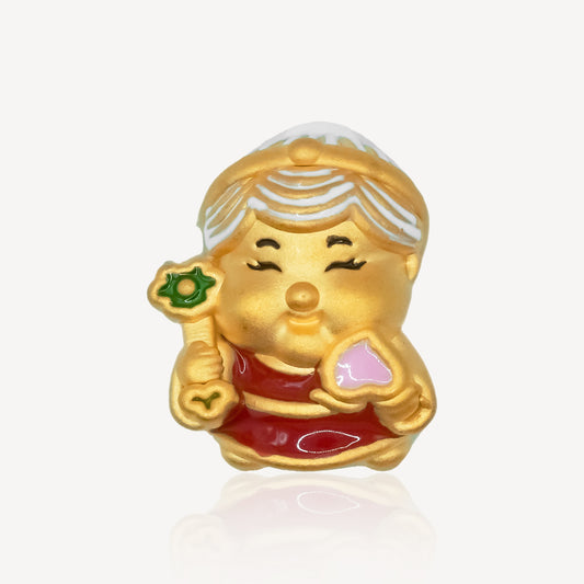 999 Gold Earth Goddess Charm