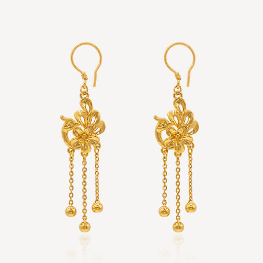 999 Gold Phoenix Earring