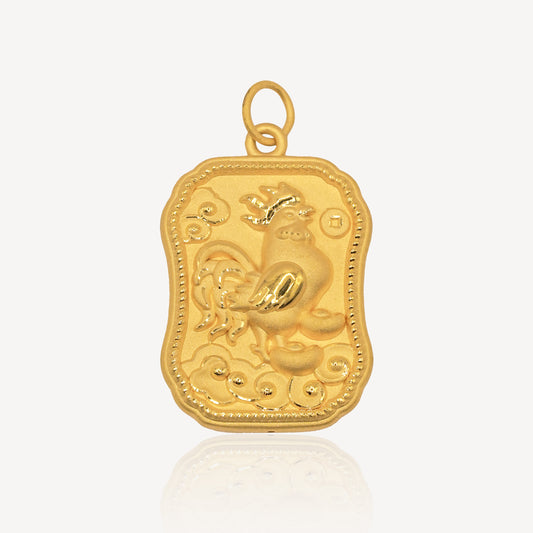 999 Gold Rooster 鸡 Pendant