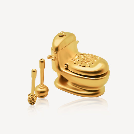 999 Gold Toilet Bowl Ornament