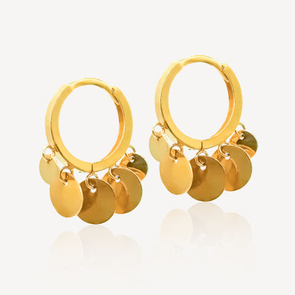 916 金 Lupe 环形耳环