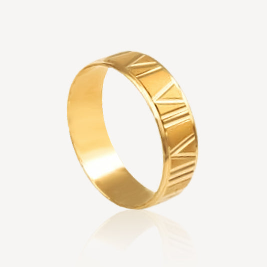 916 Gold Aureus Roman Ring