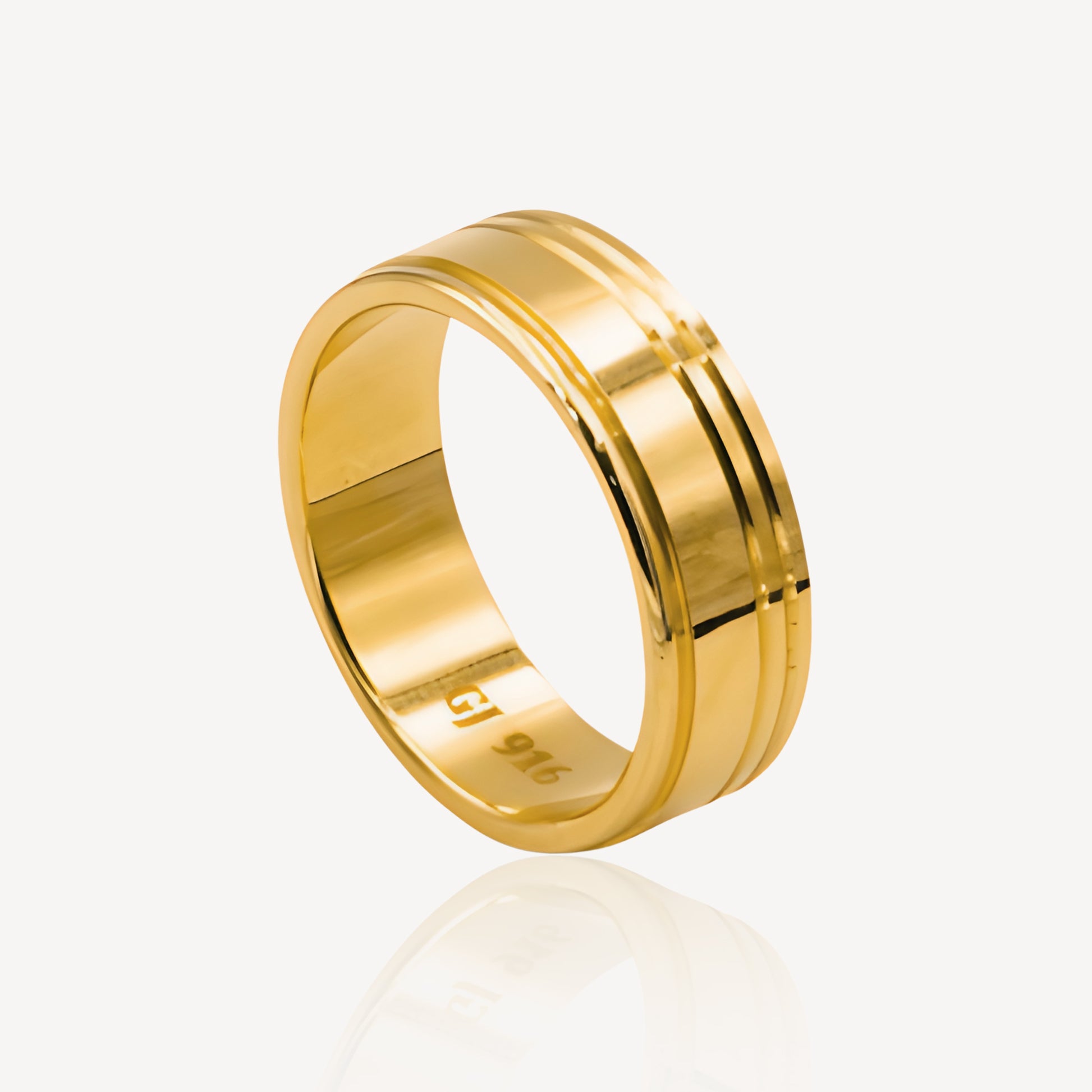 Gold Ring 916 Rose Gold 916 Rose Gold Ring – Top Gold Shop