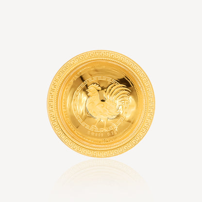 999 Gold Zodiac bowl Sets Ornament