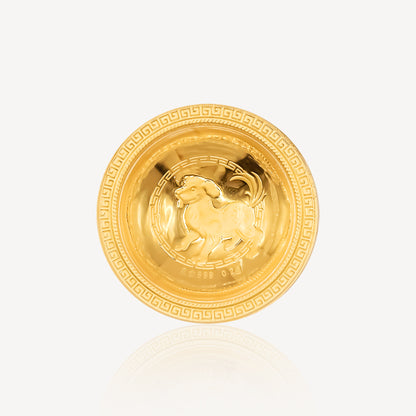 999 Gold Zodiac bowl Sets Ornament