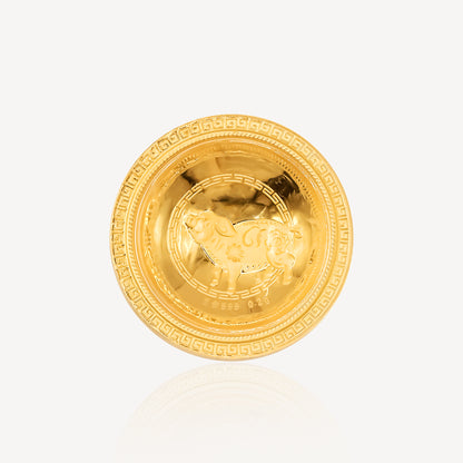 999 Gold Zodiac bowl Sets Ornament