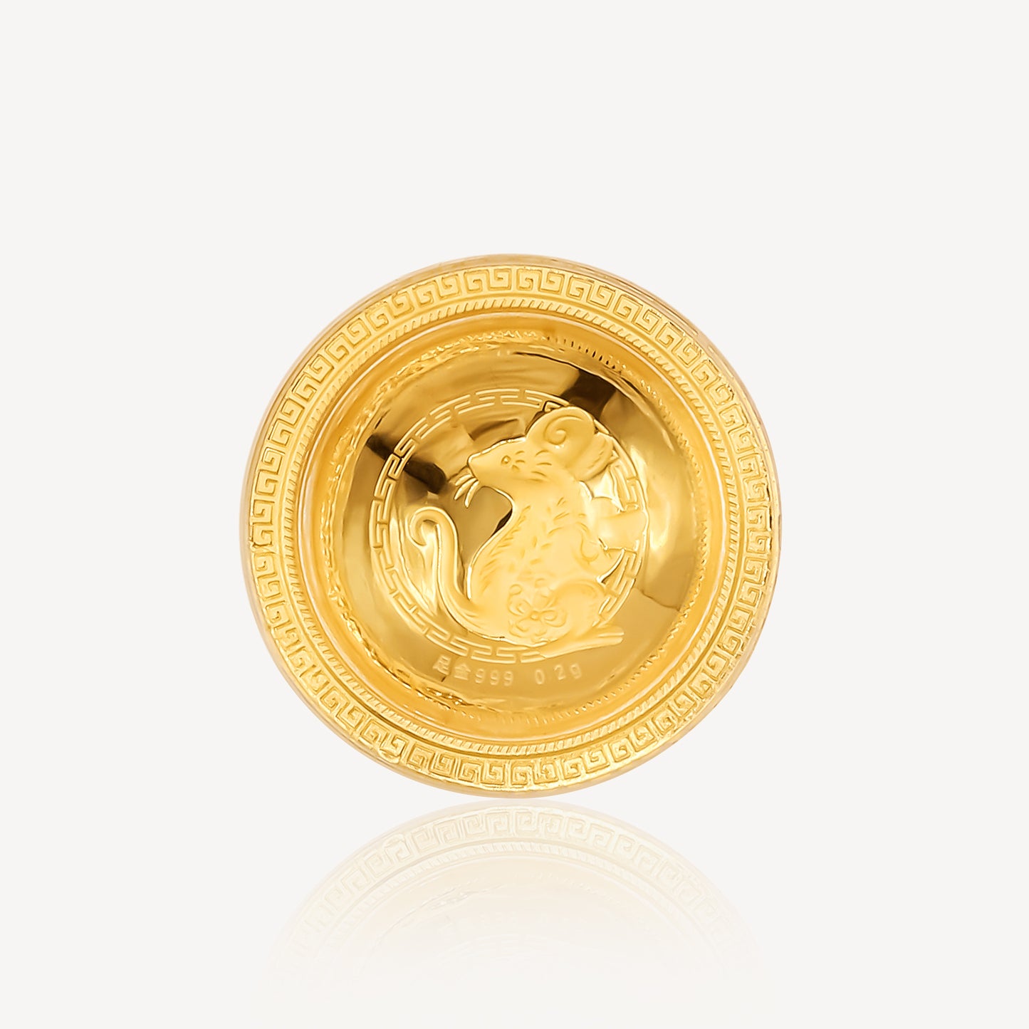 999 Gold Zodiac bowl Sets Ornament