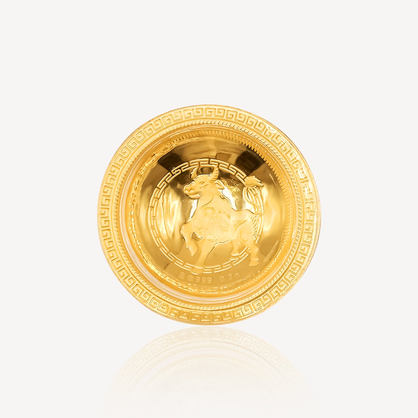 999 Gold Zodiac bowl Sets Ornament