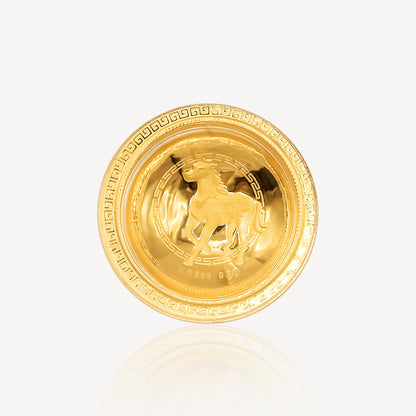 999 Gold Zodiac bowl Sets Ornament