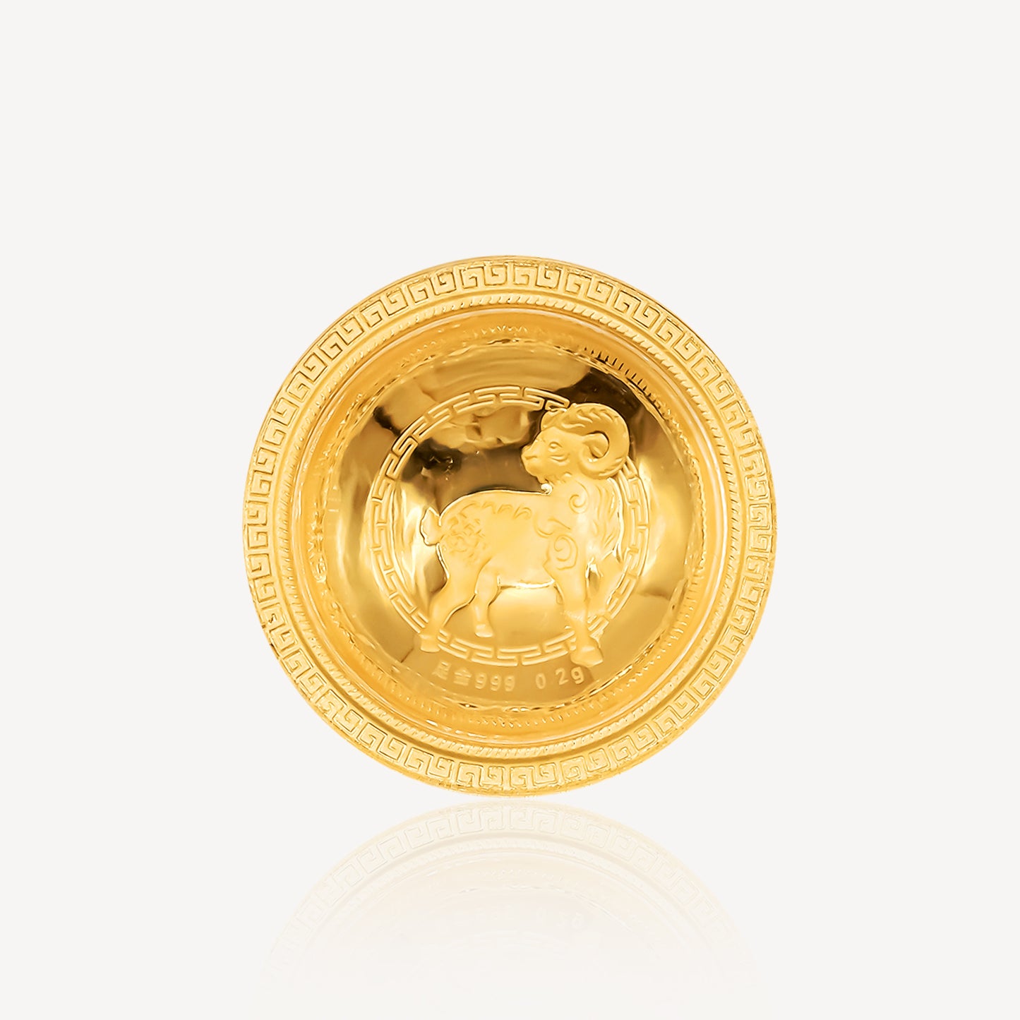 999 Gold Zodiac bowl Sets Ornament