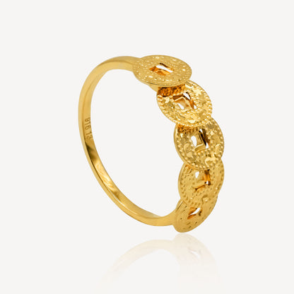 916 Gold Imperial Coins Ring