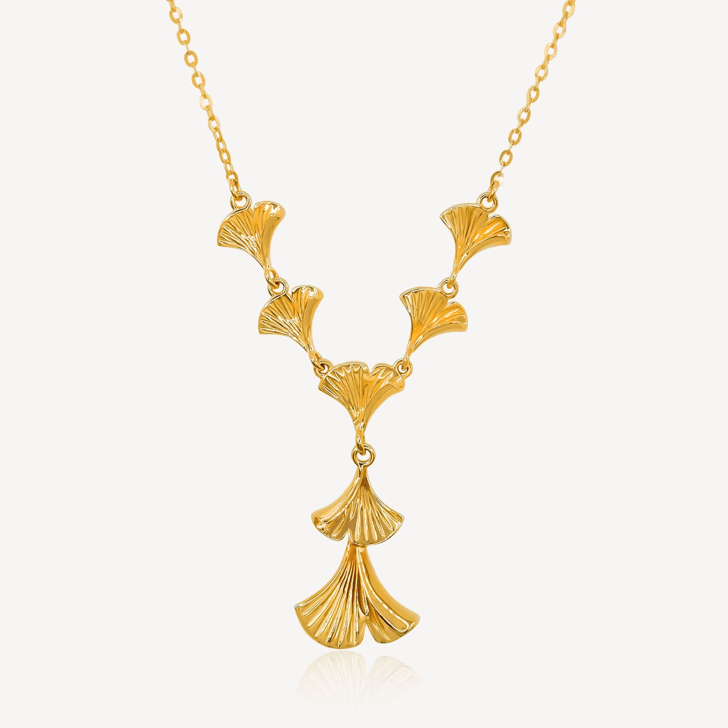 916 Gold Shell Wedding Set