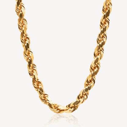 916 Gold 65cm Solid Rope Chain [600.80GM--12.89mm] - READY STOCK