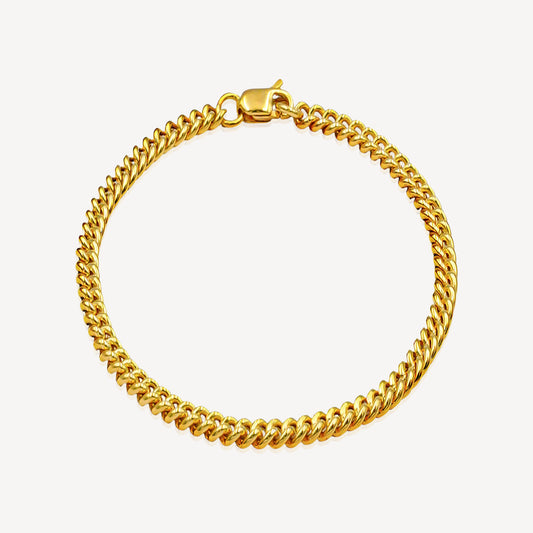 916 Gold Criss Cuts Bracelet