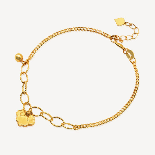 999 Gold Cloud Bracelet