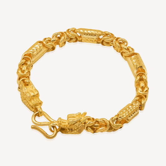 999 Gold Dragon Beam Bracelet