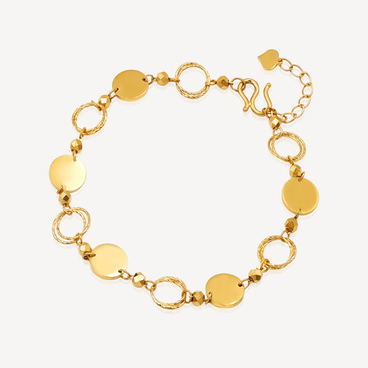 999 Gold Revolute Bracelet