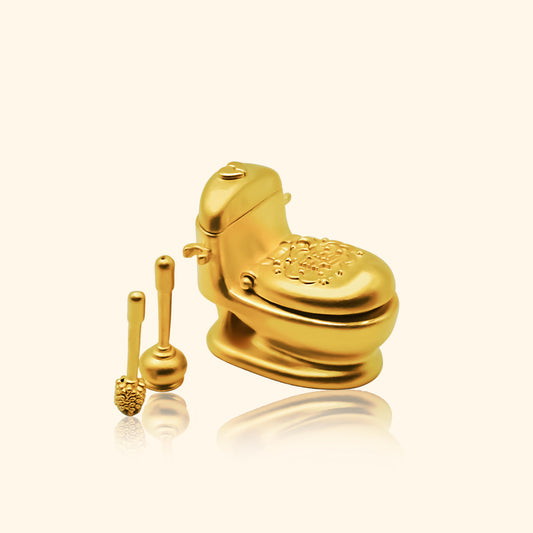 999 Gold Toilet Bowl Ornament - Top Gold Shop