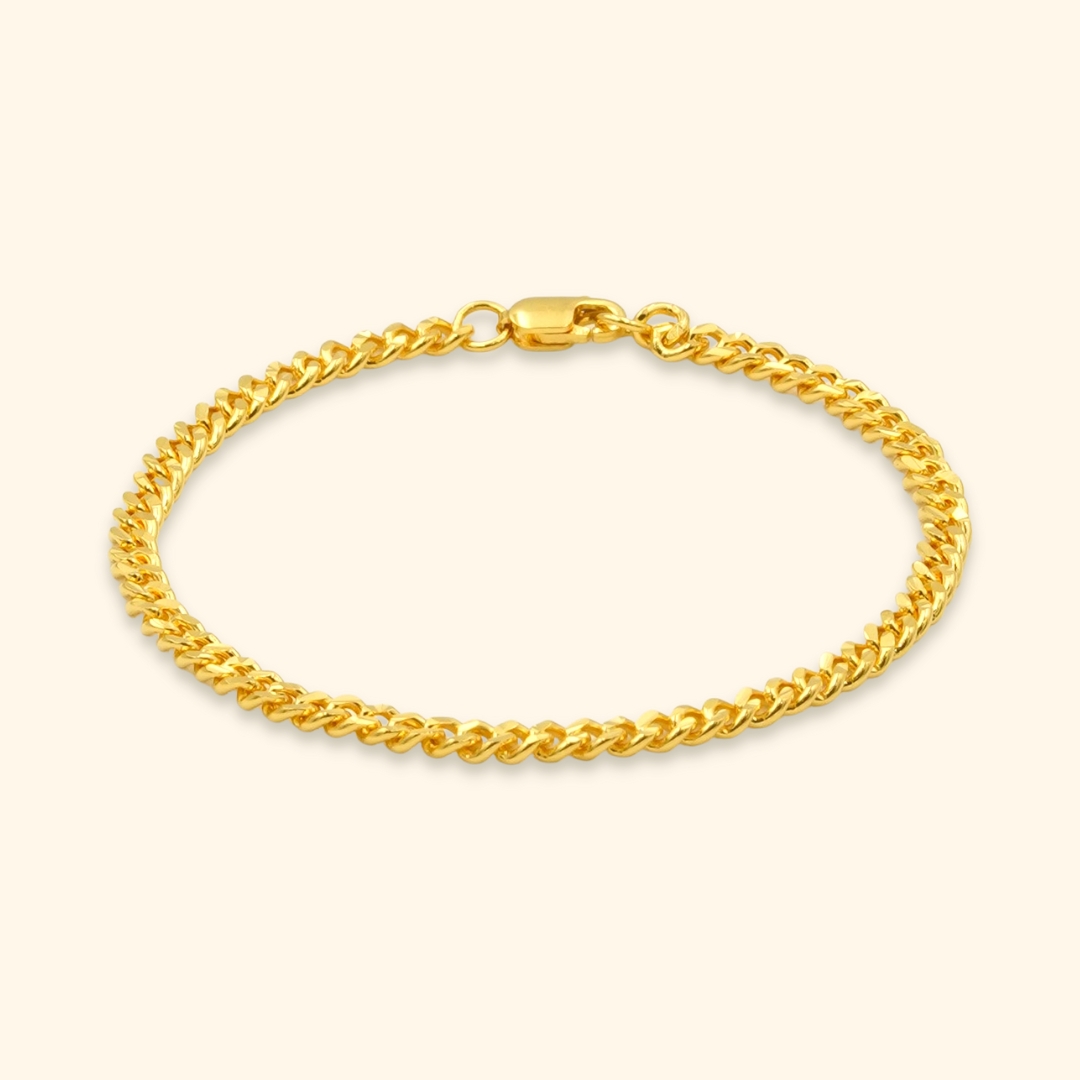 Retailer of 916 gold modern design bracelet for mens | Jewelxy - 223957