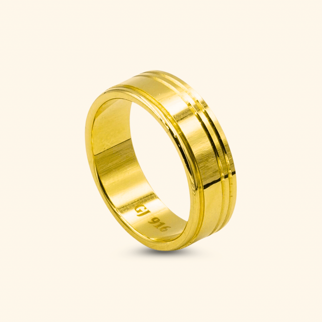 22k gold ring, cheapest gold jewelry in singapore
