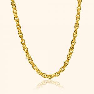 916 gold necklace with a fancy chain design from top gold shop