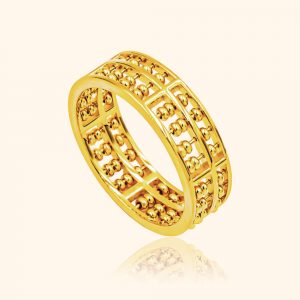 916 gold ring with a full abacus design from top gold shop