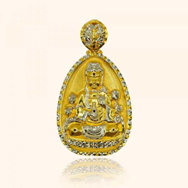 916 gold Pendant with a guanyin design from top gold shop a cheapest gold jewellery in singapore