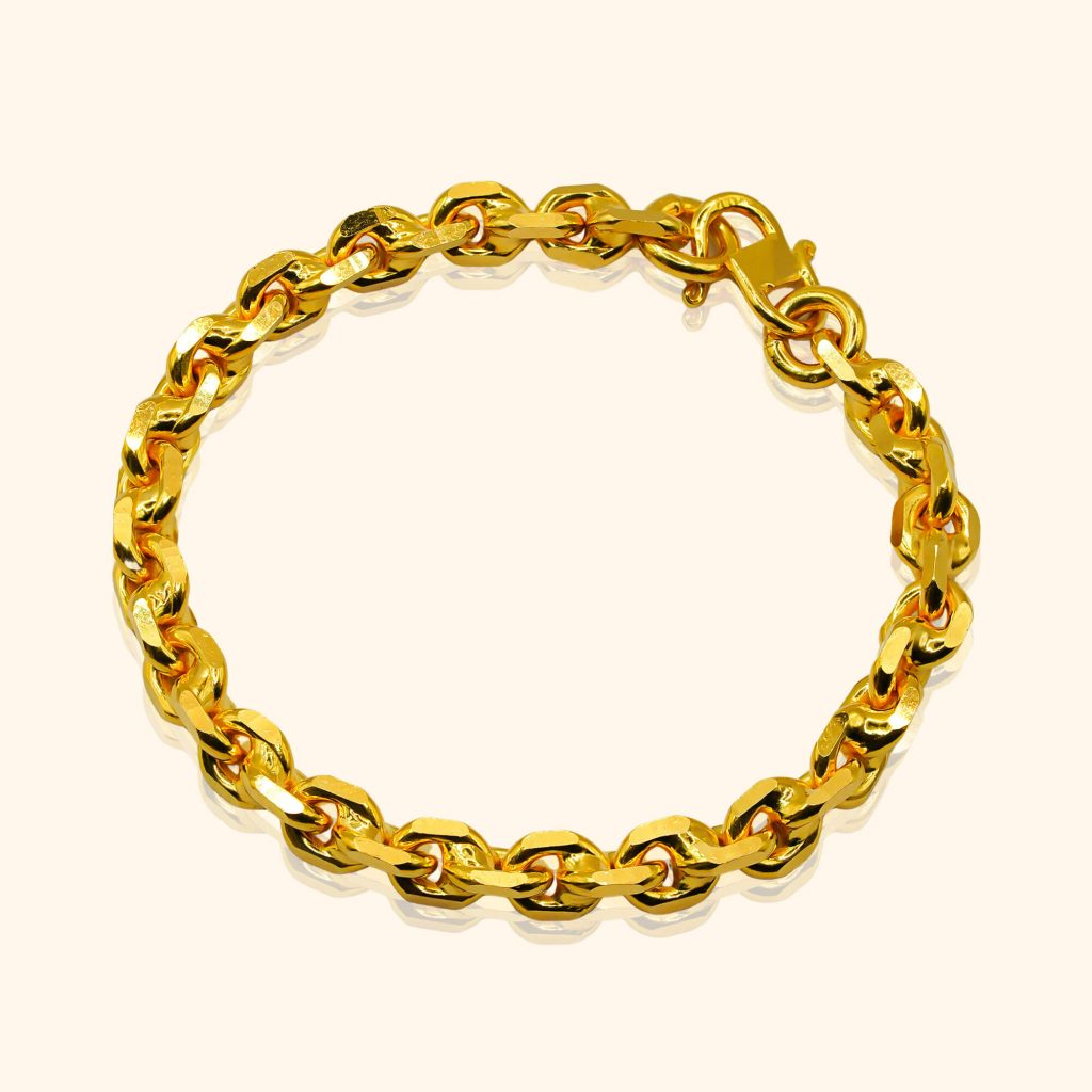 916 gold bracelet with a wanzi from top gold shop