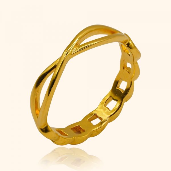 916 gold jewellery a ring with a braid design from top gold shop a cheapest gold jewellery in singapore