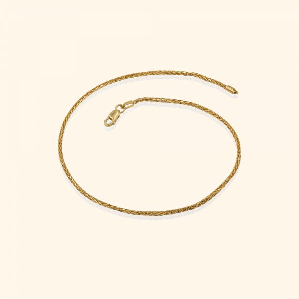 916 Gold cone anklet gold jewellery in singapore