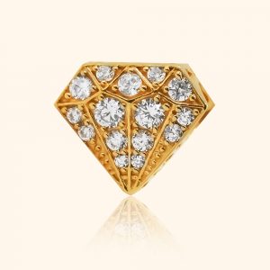 916 Gold diamond pendant gold jewellery in singapore