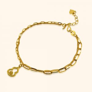 999 gold jewellery a bracelet with a hulu design from top gold shop a cheapest gold jewellery in singapore