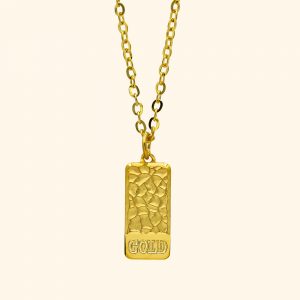 999 Gold bar necklace gold jewellery in singapore