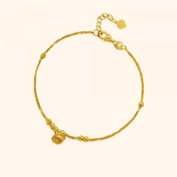 916 Gold Bell Bead Bracelet gold jewellery in singapore