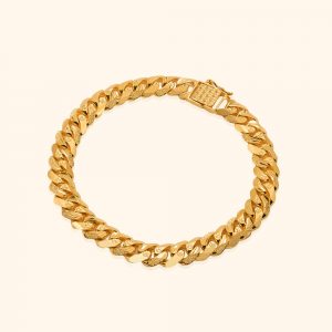 916 gold cuban bracelet gold jewellery in singapore