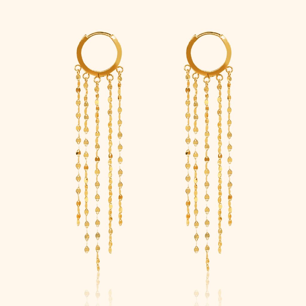 916 gold dangling earrings gold jewellery in singapore