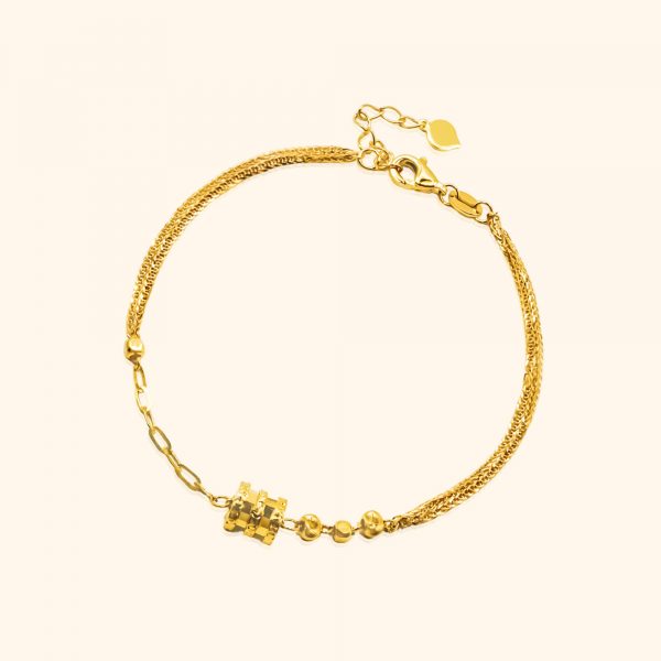 916 Gold Drum Bracelet gold jewellery in singapore