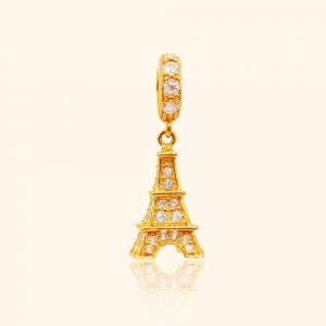 916 Gold Effiel Tower Pendant gold jewellery in singapore