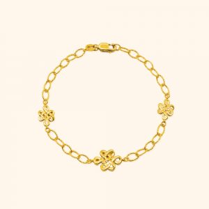 916 Gold Luck Knots Bracelet gold jewellery in singapore