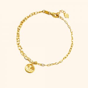 999 Gold Layer Chain Luck Bracelet gold jewellery in singapore