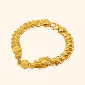 999 Gold Prosperity Dragon Bracelet gold jewellery in singapore