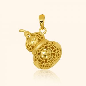 916 Gold 3D Hulu Pendant gold jewellery in singapore