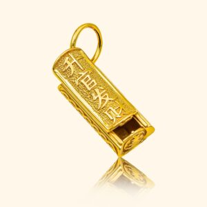 916 Gold Coffin Pendant gold jewellery in singapore