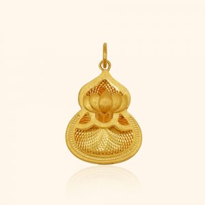 916 Gold Lily Hulu Pendant gold jewellery in singapore