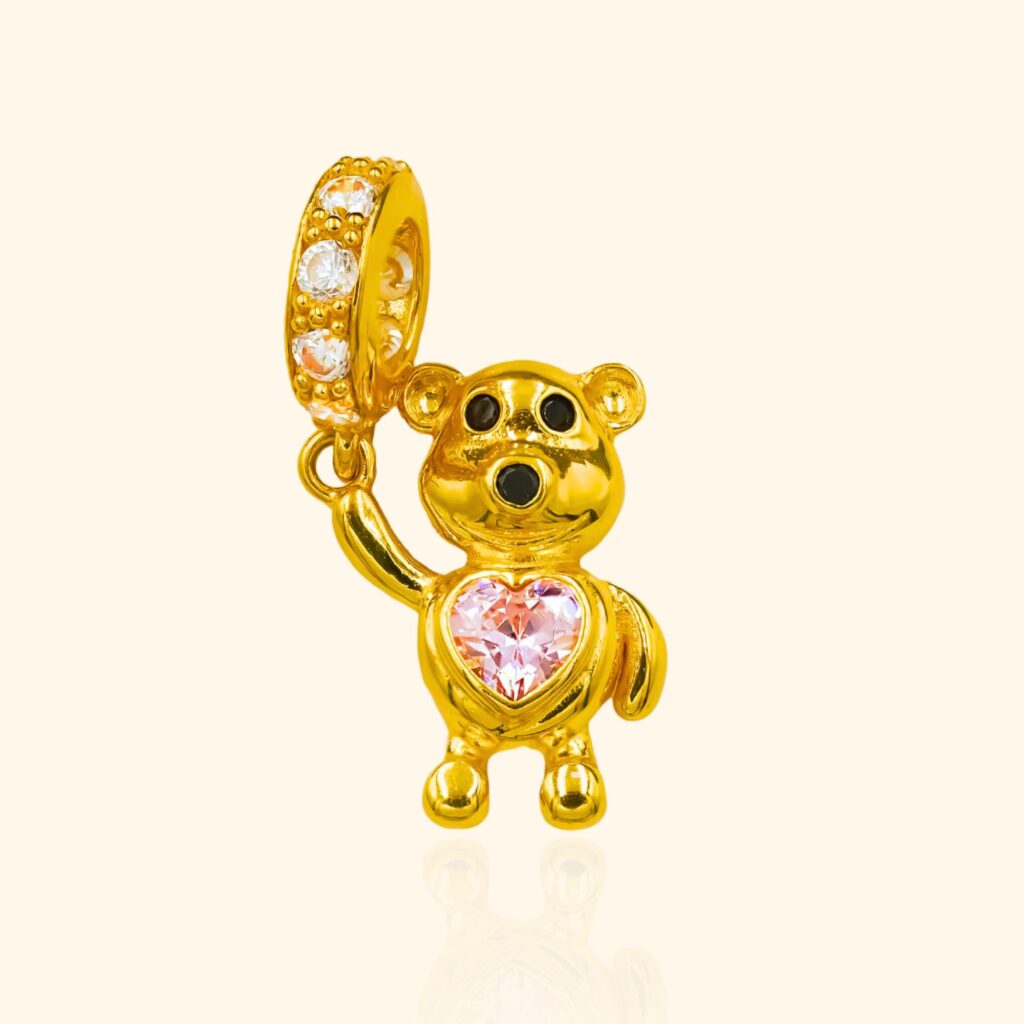 916 Gold Love Teddy Pendant gold jewellery in singapore
