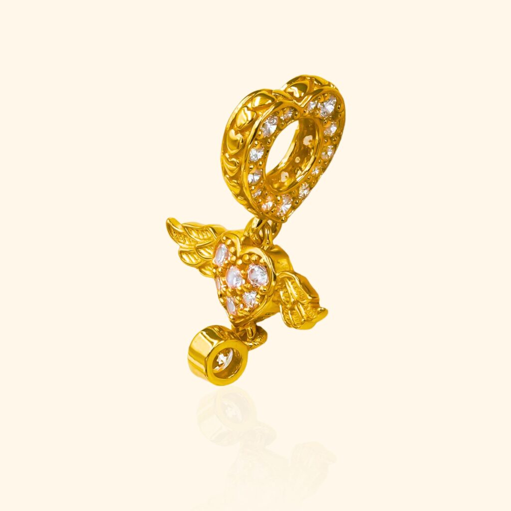 916 Gold Love Wing Pendant gold jewellery in singapore