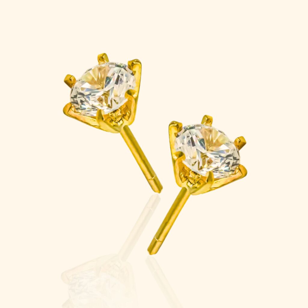 916 Gold Zicornia Earring gold jewellery in singapore