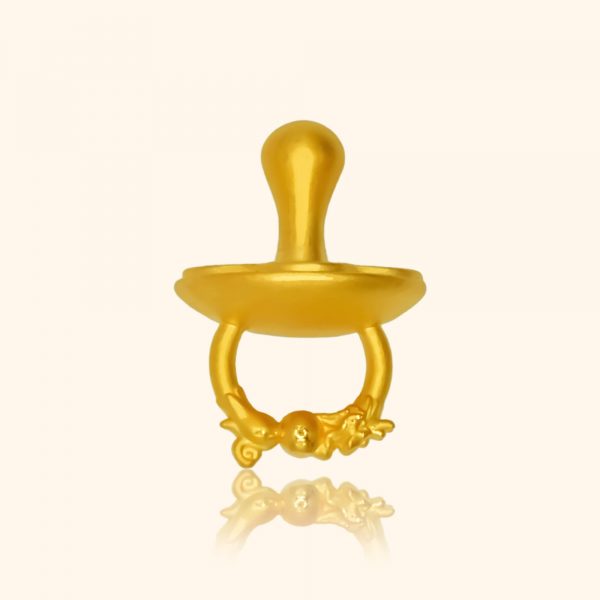 999 Gold Baby Pacifier Ornament gold jewellery in singapore