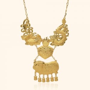 999 Gold Dragon Pig Necklace gold jewellery in singapore