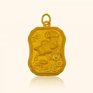 999 Gold Goat Shio Pendant gold jewellery in singapore